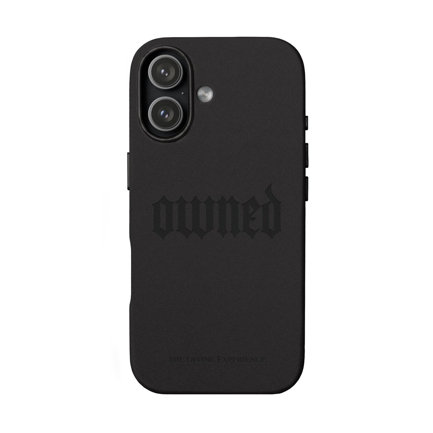 OWNED PU Leather Phone Case — BDSM Engraved Gothic Design