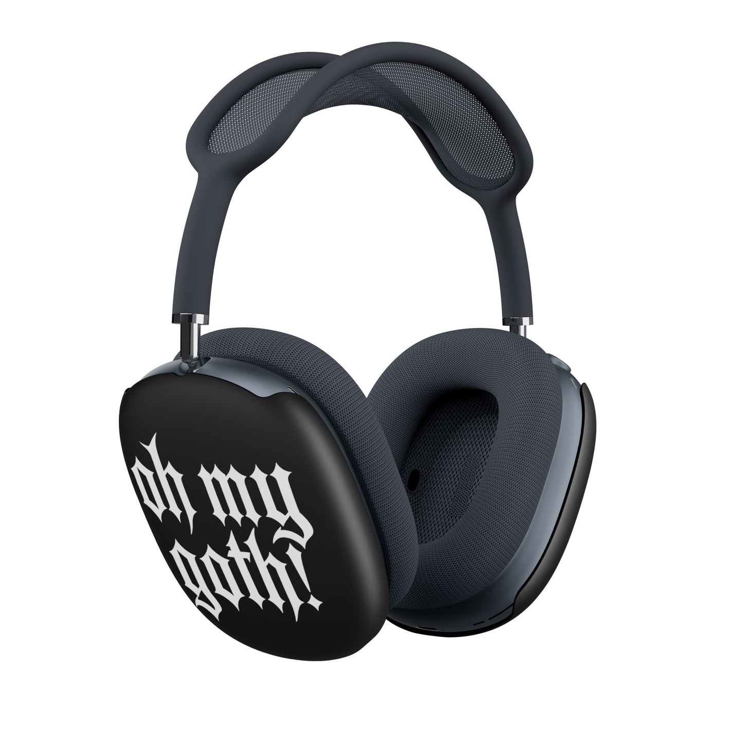 OH MY GOTH AirPod Max Case — Gothic Text Ear Cup Covers