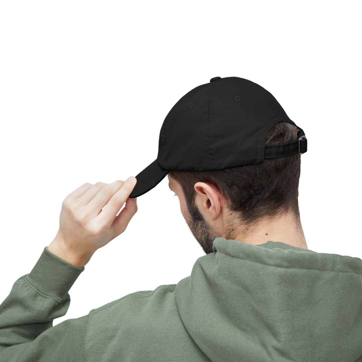 BITCH Distressed Cap – Gothic Script Embroidered Baseball Hat