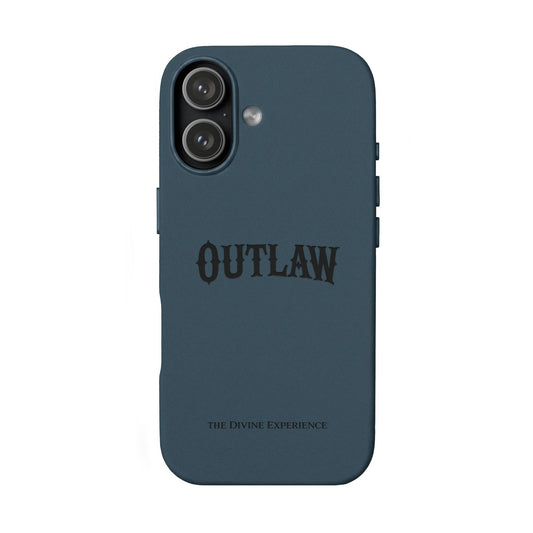 OUTLAW Engraved PU Leather Phone Case — Slim Protective Cover
