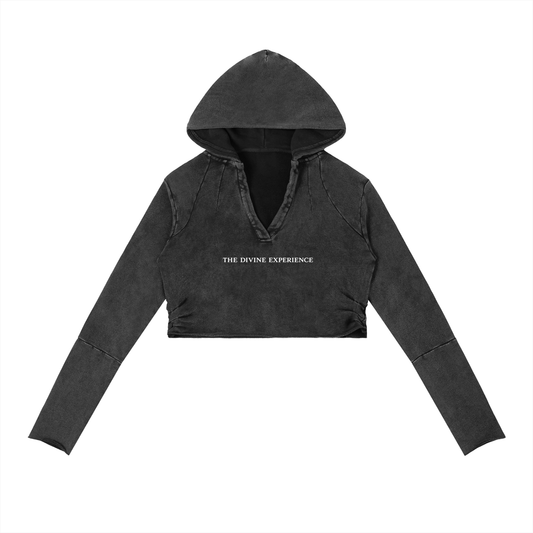 I PUT THE FAE IN FERAL Vintage Washed Raw Edge Hoodie