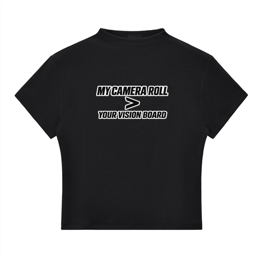 VISION BOARD Essential Slim Fit Mock Neck T-Shirt
