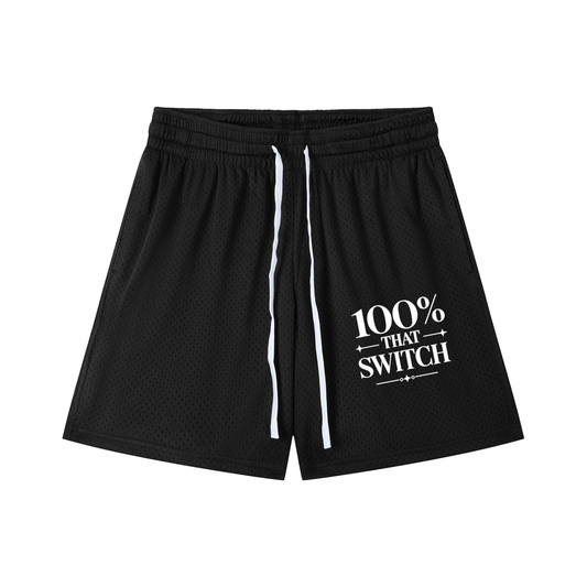 100% THAT SWITCH Mesh Drawstring Shorts