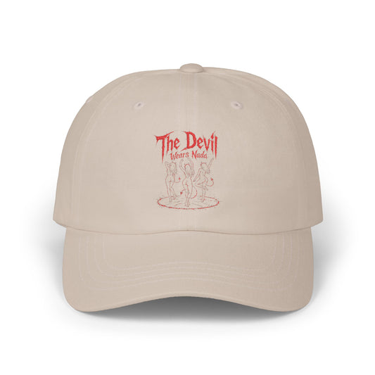 THE DEVIL WEARS NADA Dad Cap — Embroidered Retro Graphic Hat