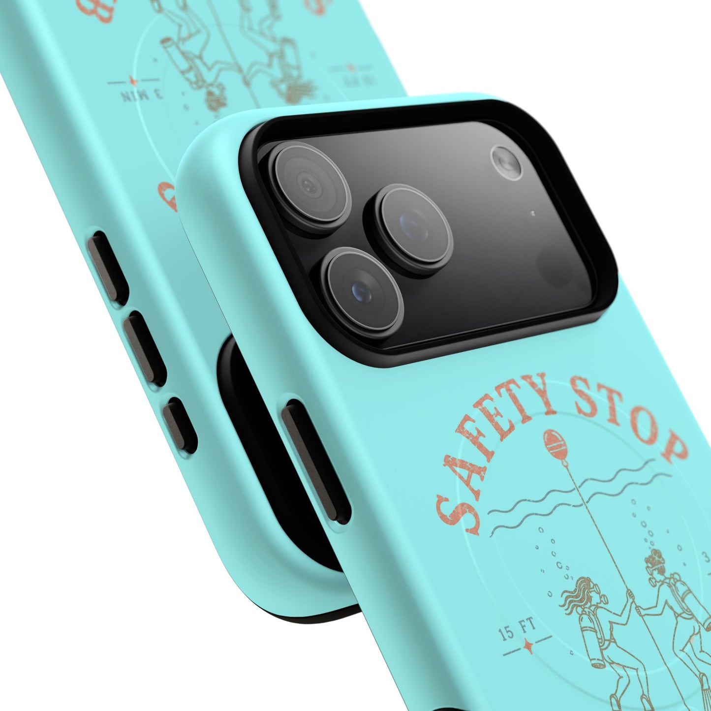 SAFETY STOP SOCIAL CLUB SCUBA Phone Case — Scuba Diving Graphic Tough Magnetic Case