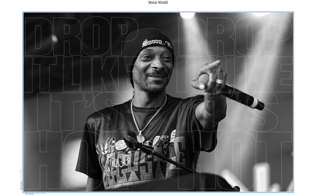 SNOOP DOGG - DROP IT LIKE IT'S HOT - Fine Art Photography Luxury Collectible Print by Makenna Maness
