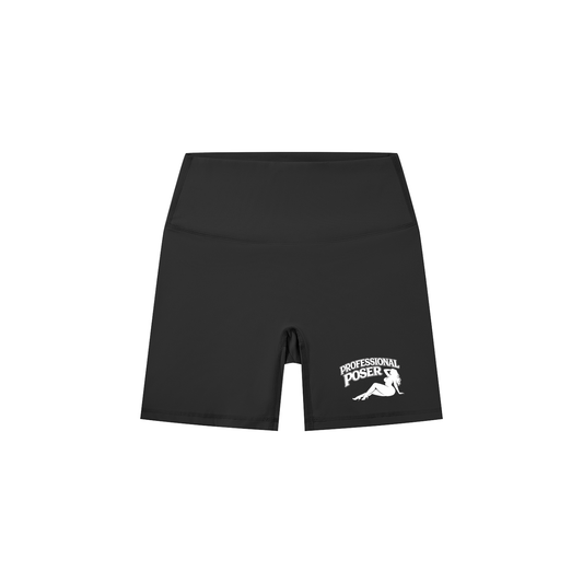 PROFESSIONAL POSER Women's High-Waisted Biker Shorts