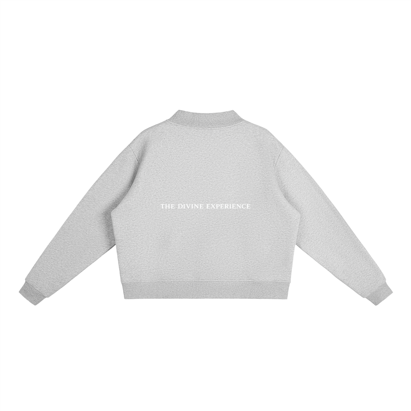 MATRIARCHAL MINDSET Essential Fleece Mock-Neck Crew Sweatshirt