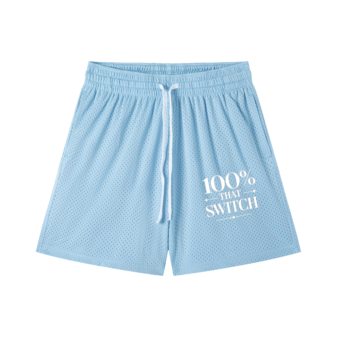 100% THAT SWITCH Mesh Drawstring Shorts