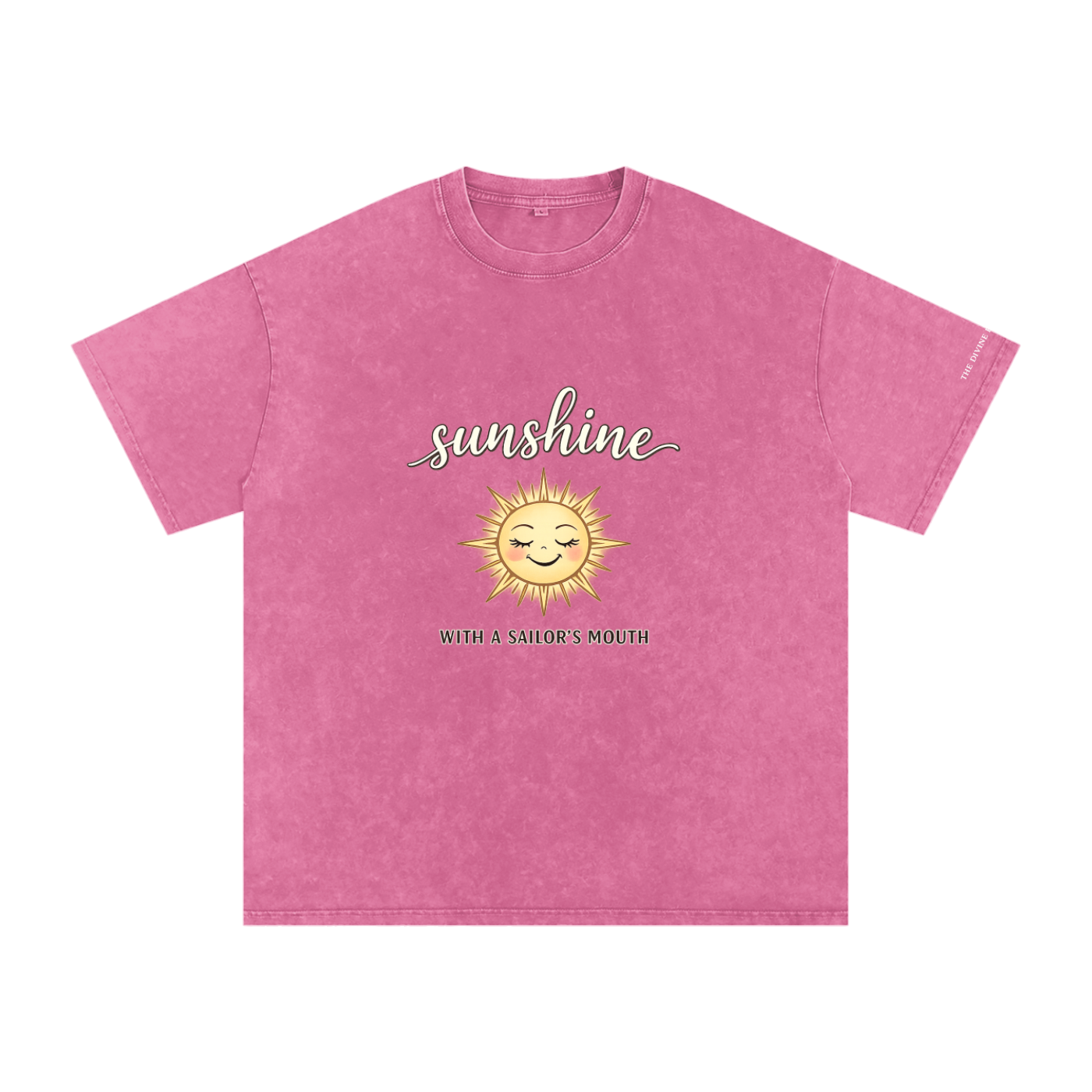 SUNSHINE Snow Washed Oversized Cotton T-Shirt