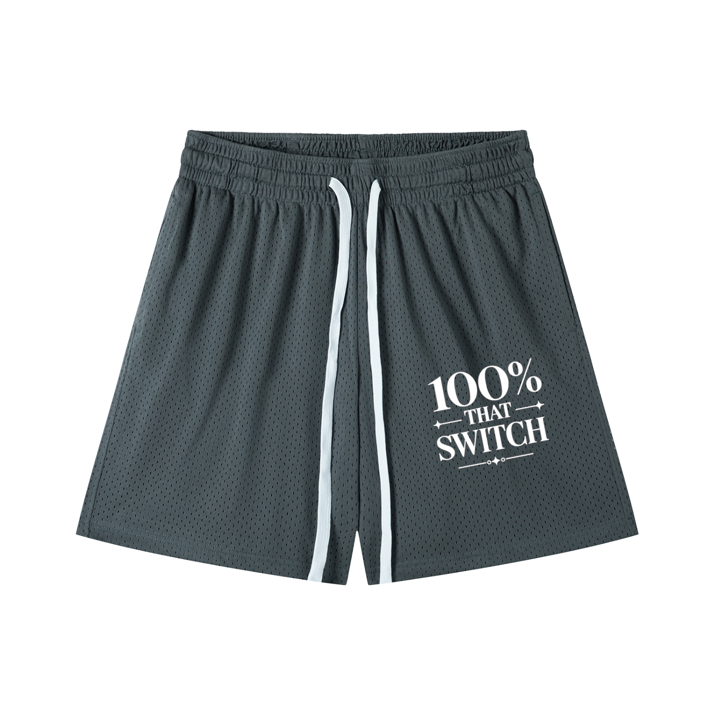 100% THAT SWITCH Mesh Drawstring Shorts