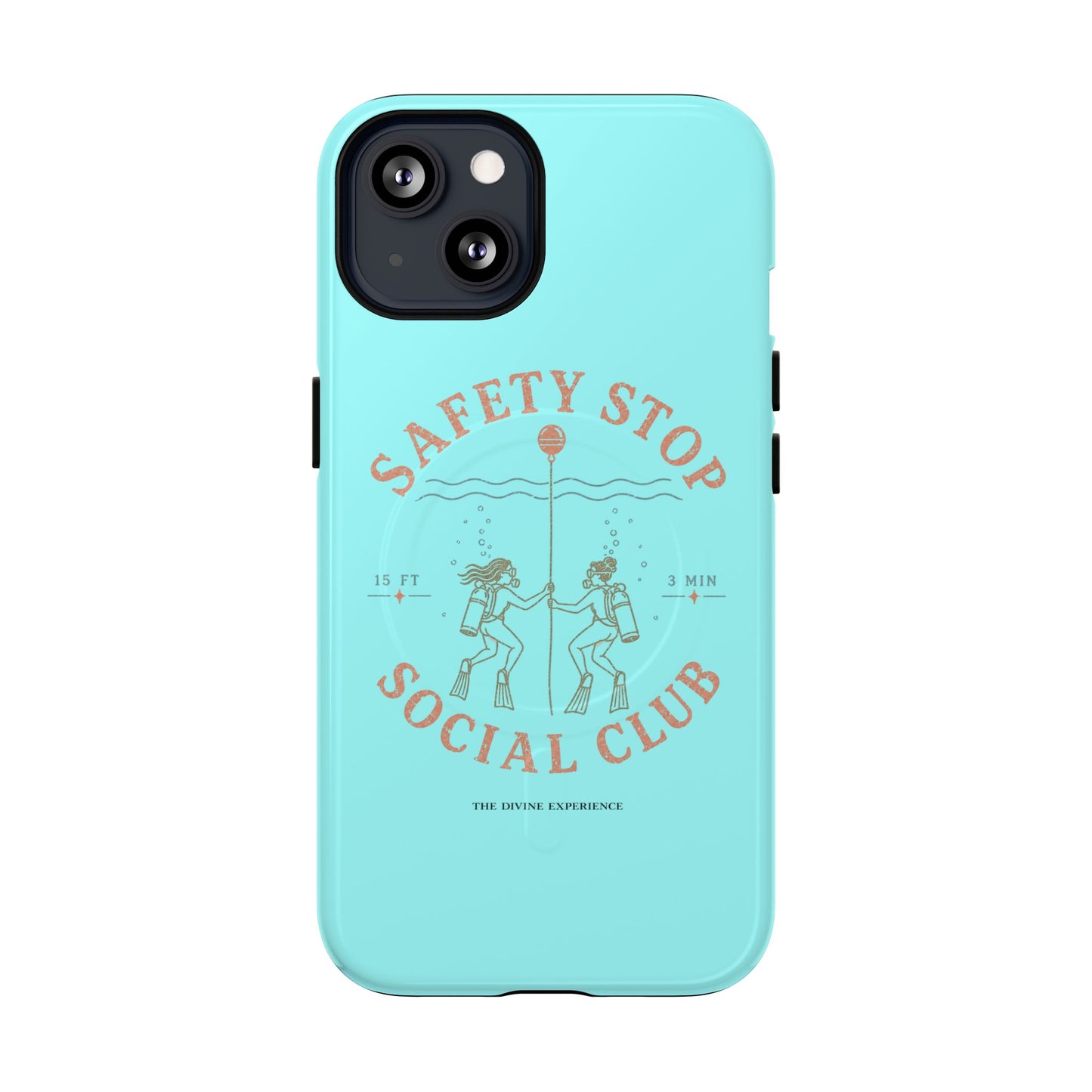 SAFETY STOP SOCIAL CLUB SCUBA Phone Case — Scuba Diving Graphic Tough Magnetic Case