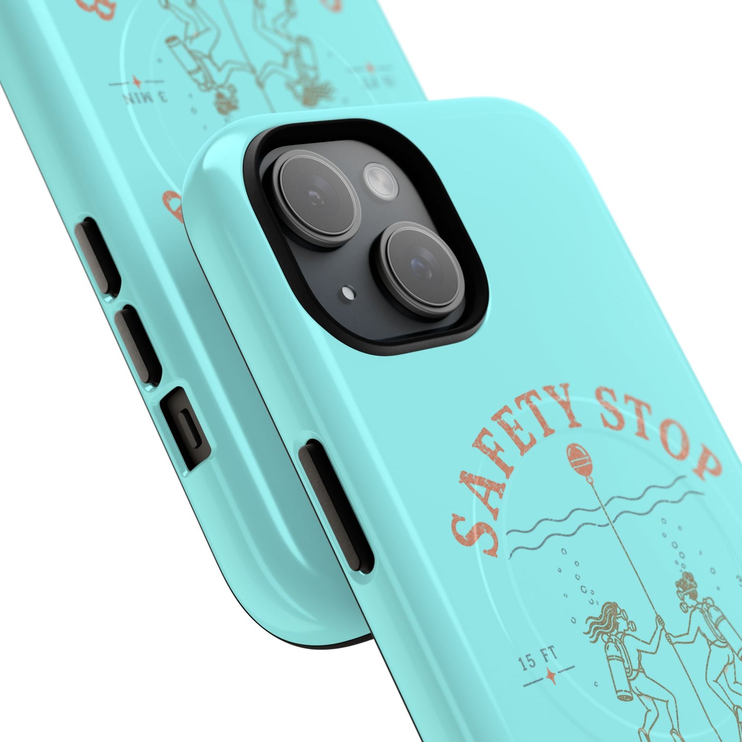 SAFETY STOP SOCIAL CLUB SCUBA Phone Case — Scuba Diving Graphic Tough Magnetic Case