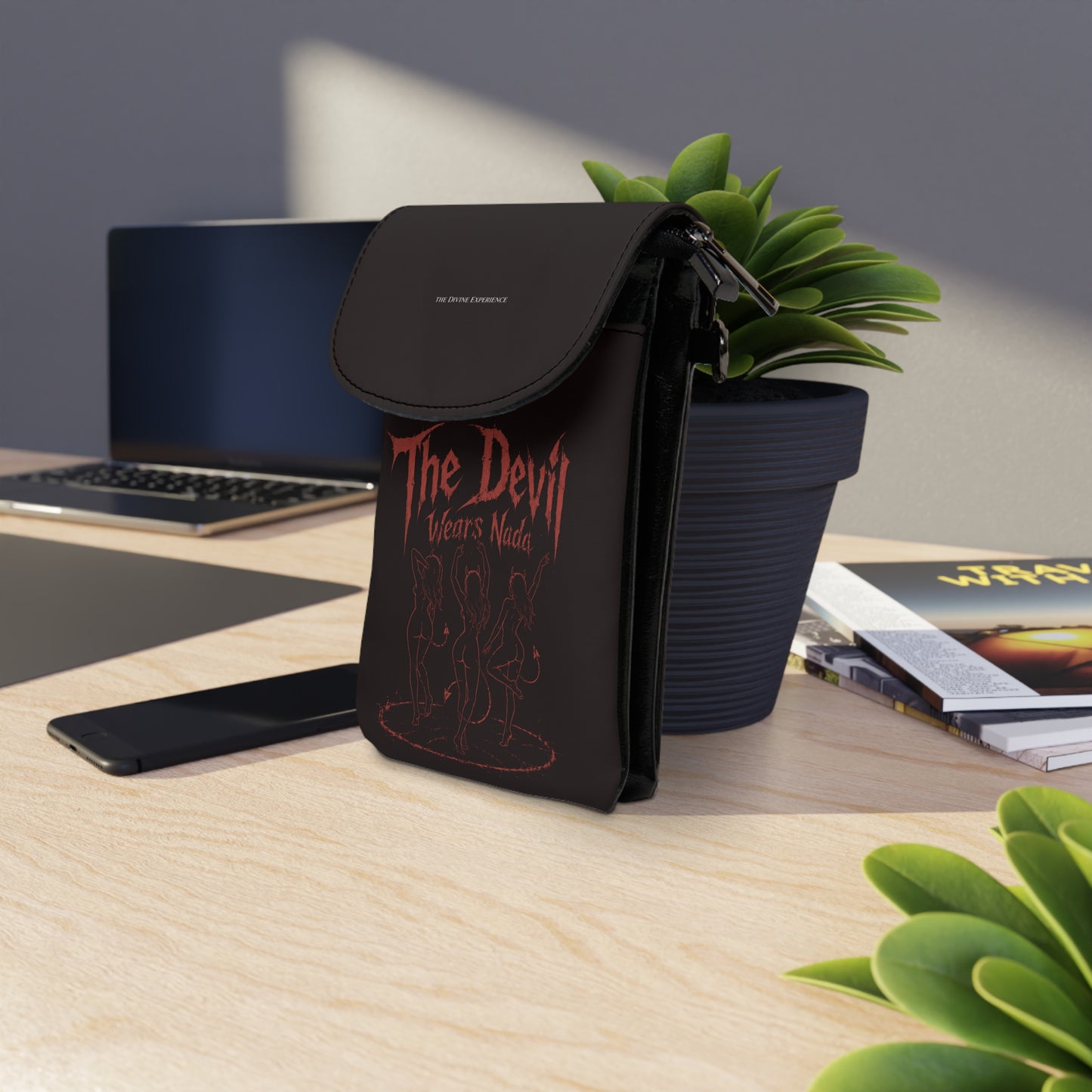 THE DEVIL WEARS PRADA Phone Wallet — Small Crossbody Cell Phone Pouch