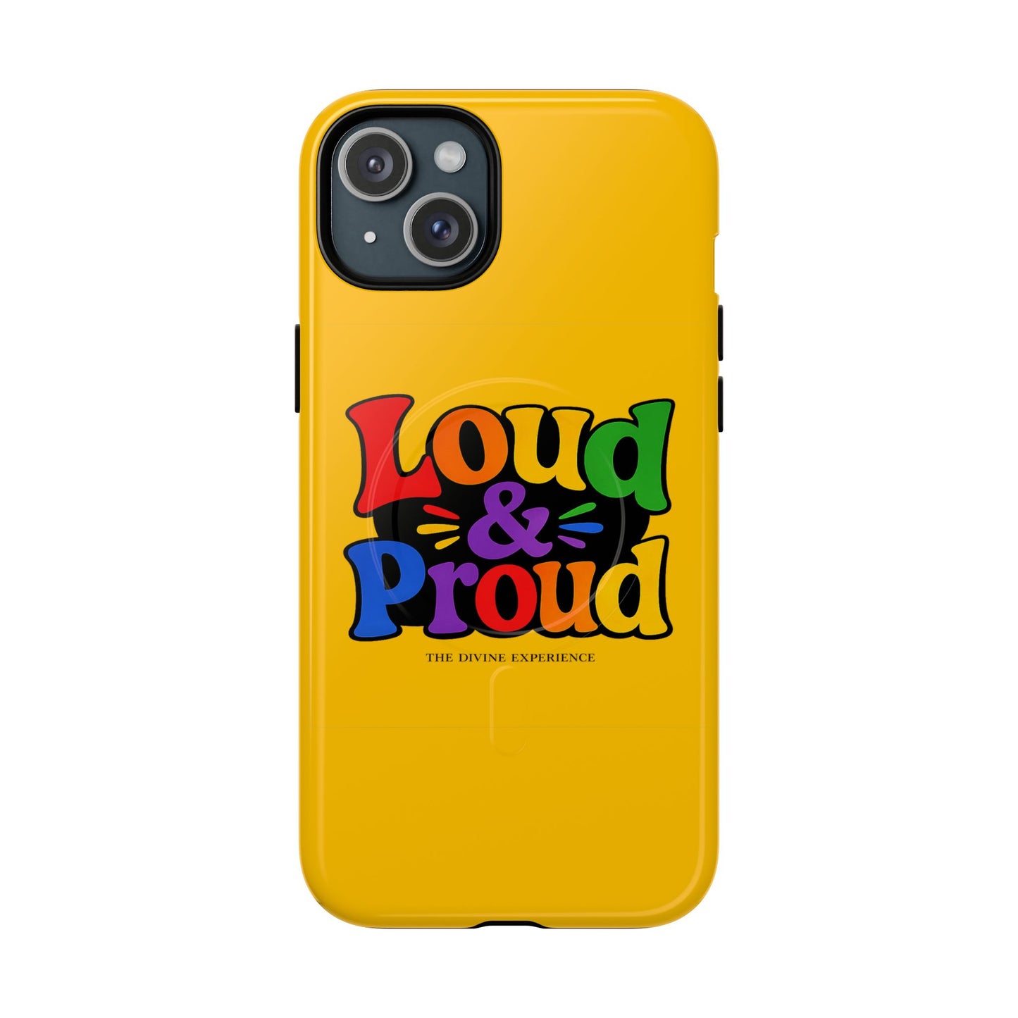 LOUD & PROUD LGBTQ Tough Magnetic Phone Case — Colorful Retro Pride Design