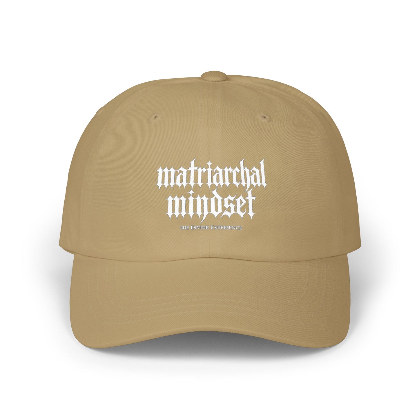 MATRIARCHAL MINDSET Embroidered Dad Cap — Feminist Statement Baseball Hat