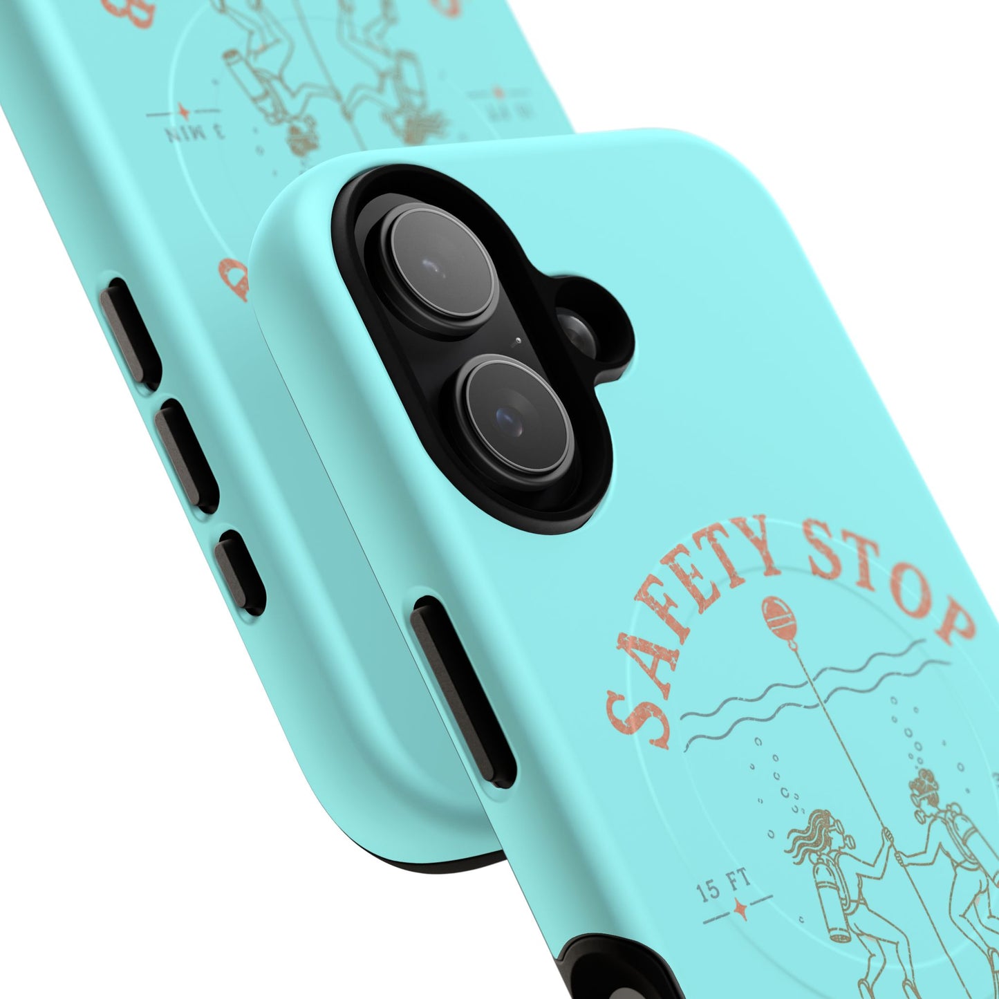 SAFETY STOP SOCIAL CLUB SCUBA Phone Case — Scuba Diving Graphic Tough Magnetic Case