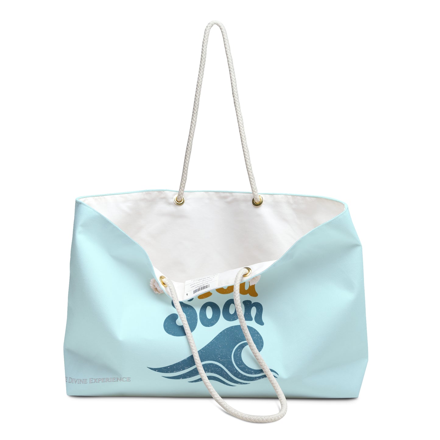 SEA YOU SOON Weekender Bag — Retro Beach Tote for Vacation & Weekend Getaways
