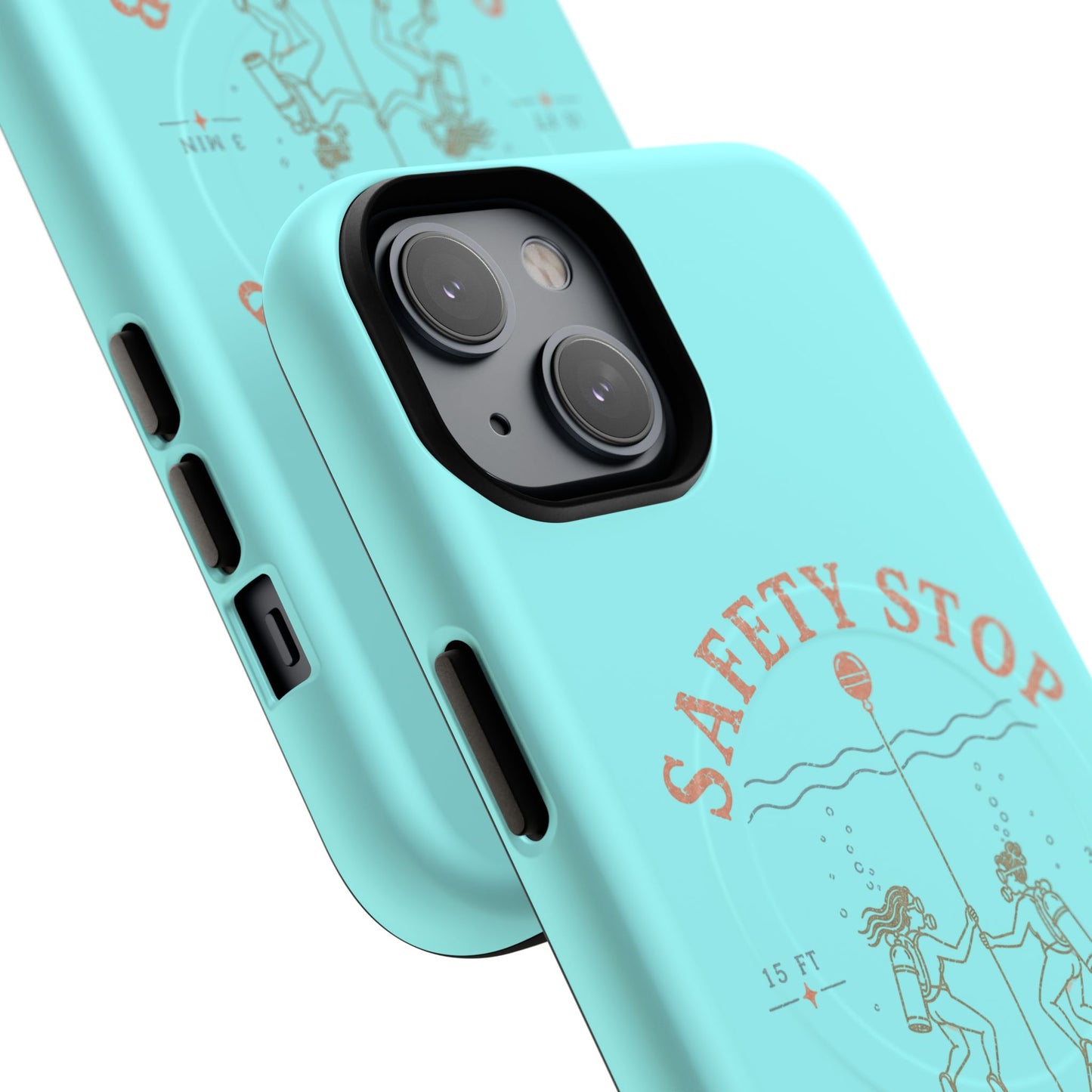 SAFETY STOP SOCIAL CLUB SCUBA Phone Case — Scuba Diving Graphic Tough Magnetic Case