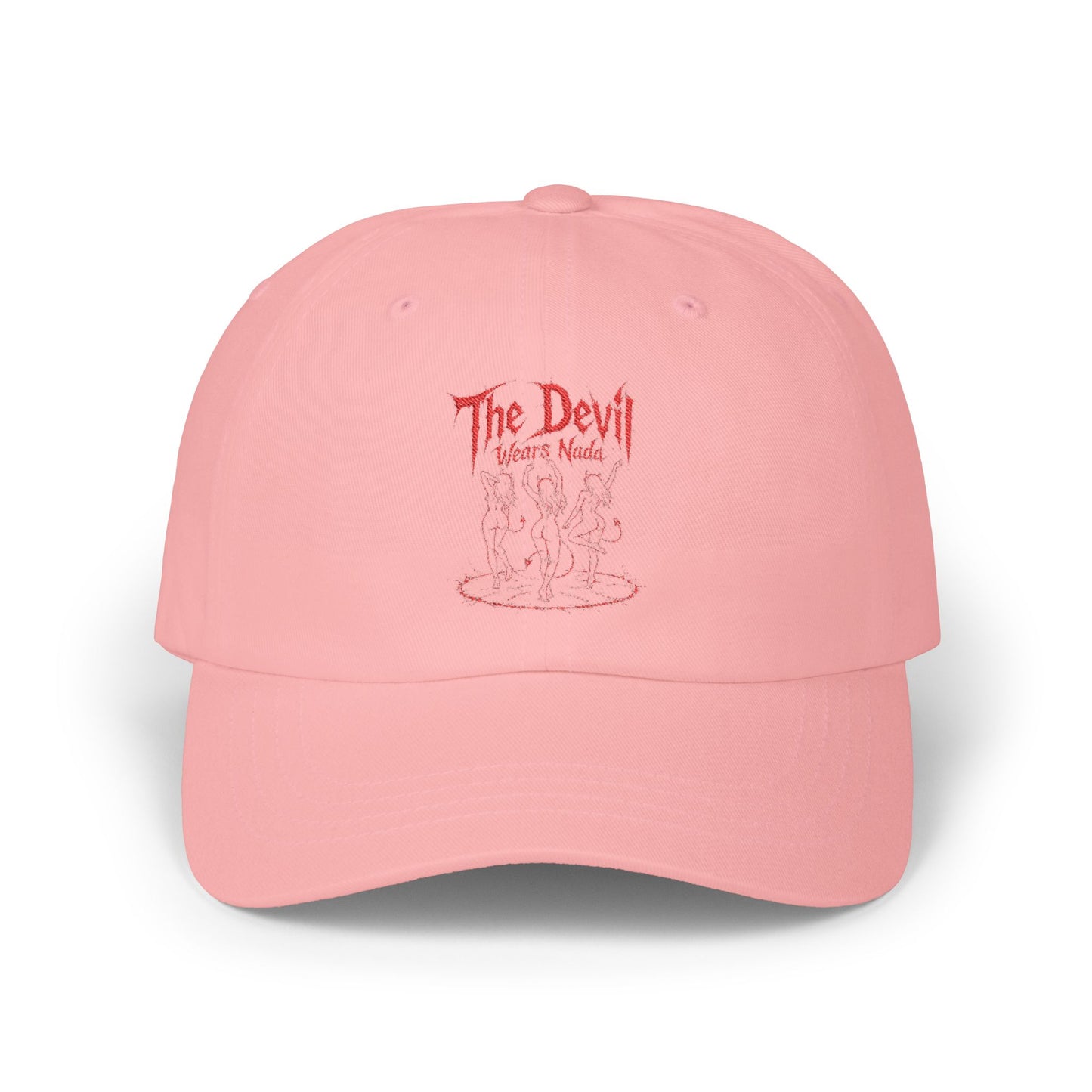 THE DEVIL WEARS NADA Dad Cap — Embroidered Retro Graphic Hat