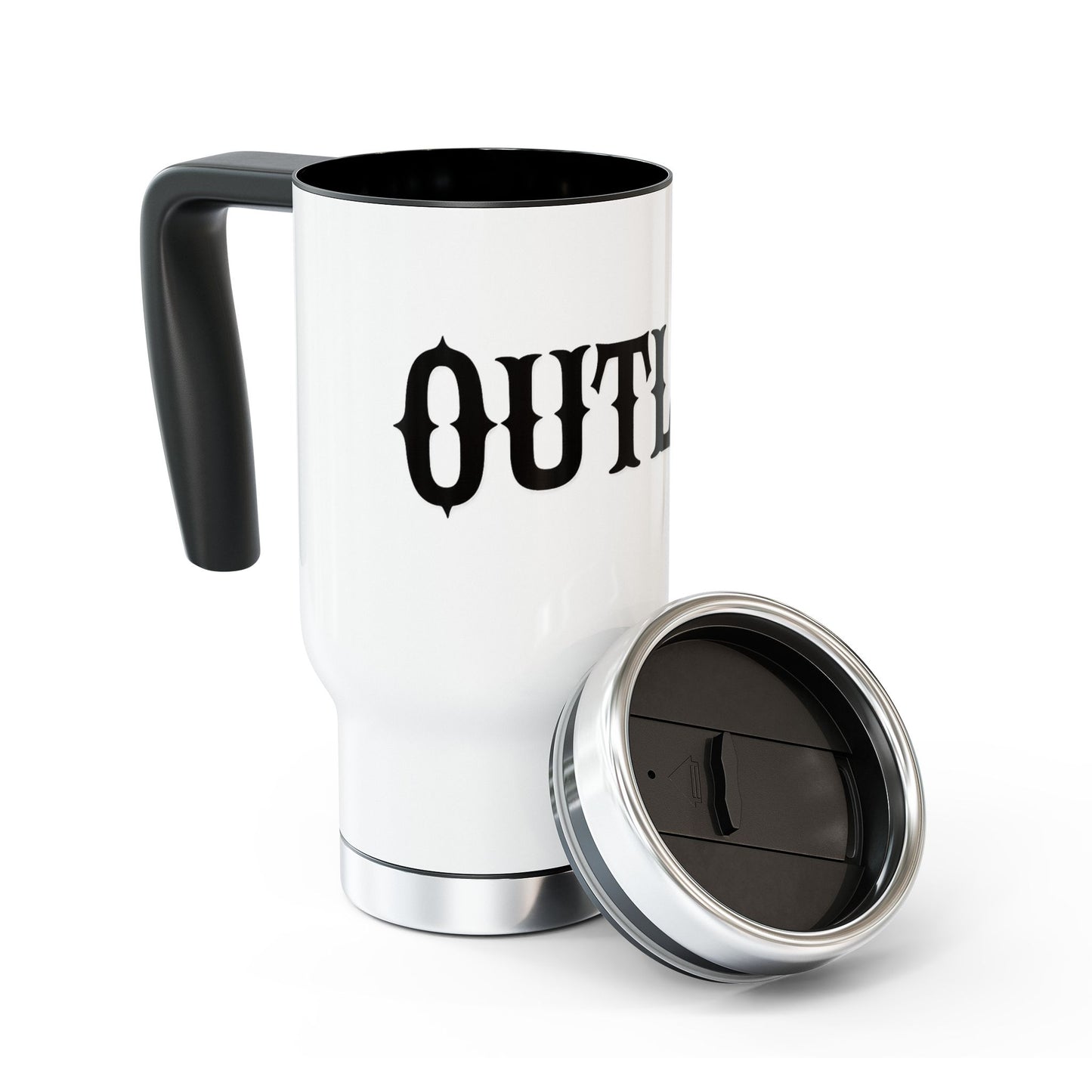 OUTLAW Travel Mug — 14oz Stainless Steel Insulated Coffee Country Tumbler with Handle