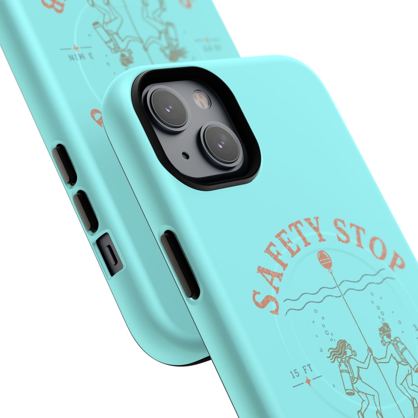 SAFETY STOP SOCIAL CLUB SCUBA Phone Case — Scuba Diving Graphic Tough Magnetic Case