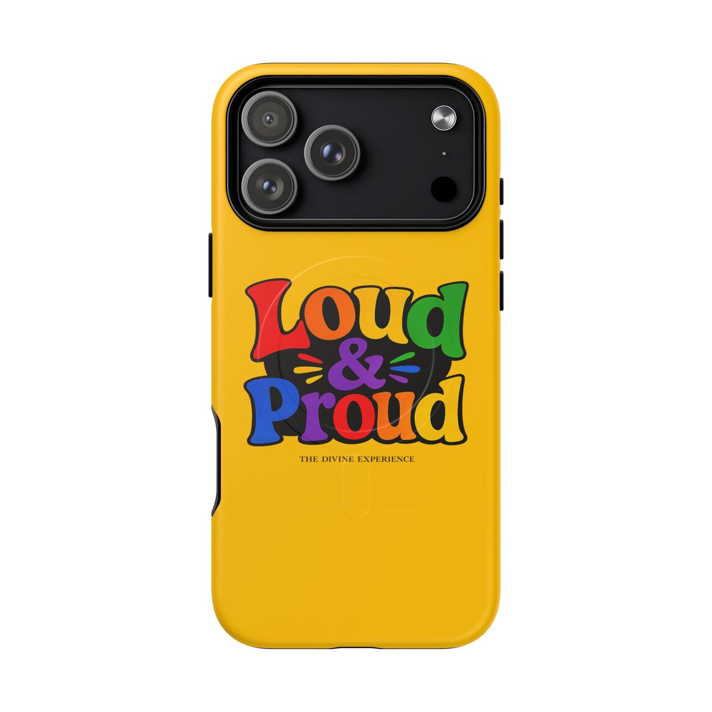 LOUD & PROUD LGBTQ Tough Magnetic Phone Case — Colorful Retro Pride Design