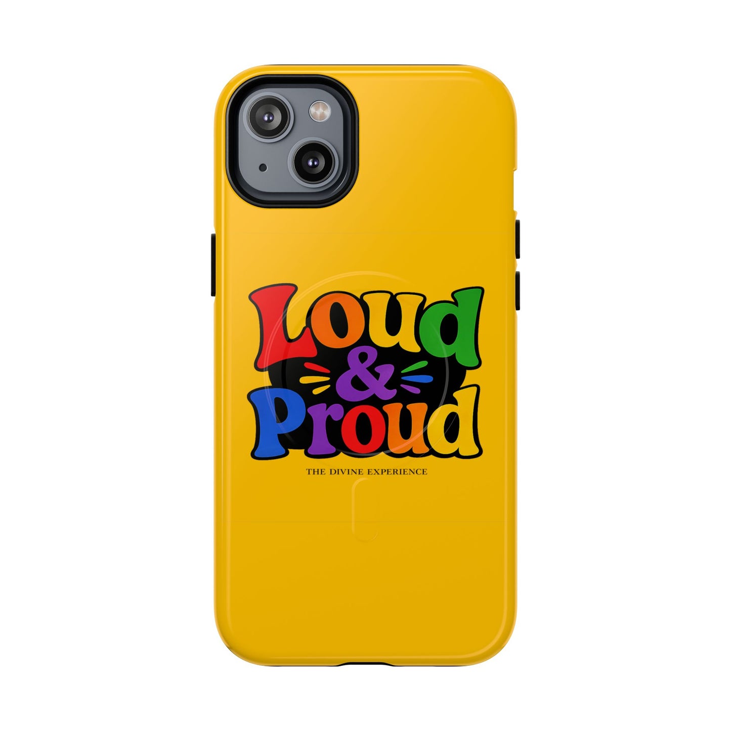 LOUD & PROUD LGBTQ Tough Magnetic Phone Case — Colorful Retro Pride Design