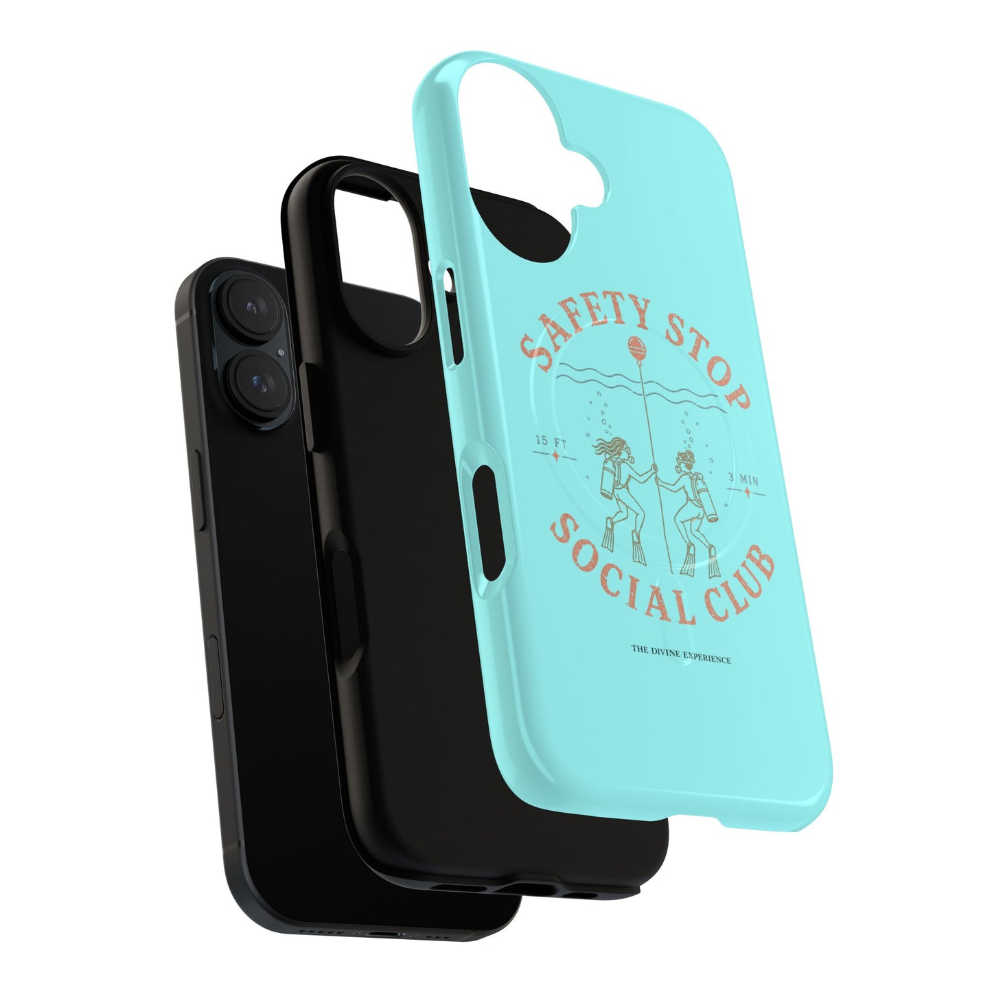 SAFETY STOP SOCIAL CLUB SCUBA Phone Case — Scuba Diving Graphic Tough Magnetic Case