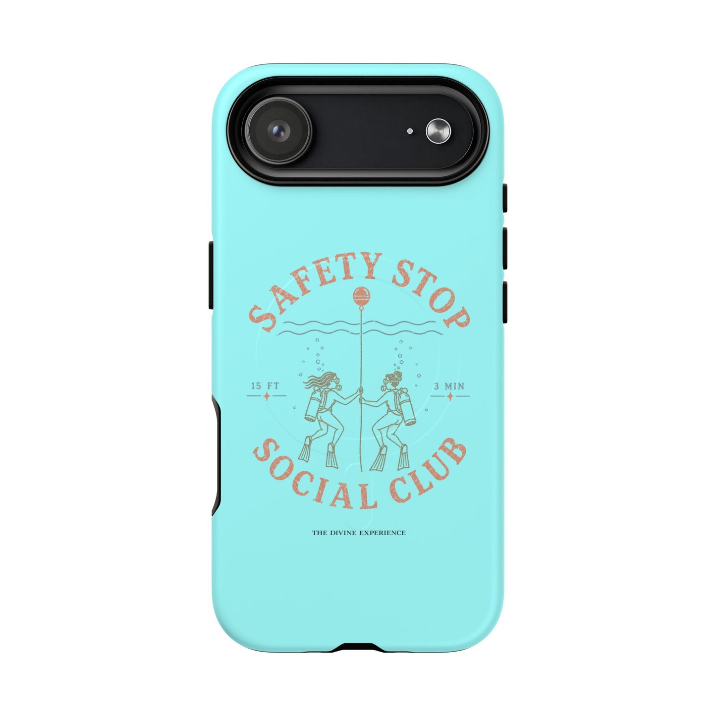 SAFETY STOP SOCIAL CLUB SCUBA Phone Case — Scuba Diving Graphic Tough Magnetic Case