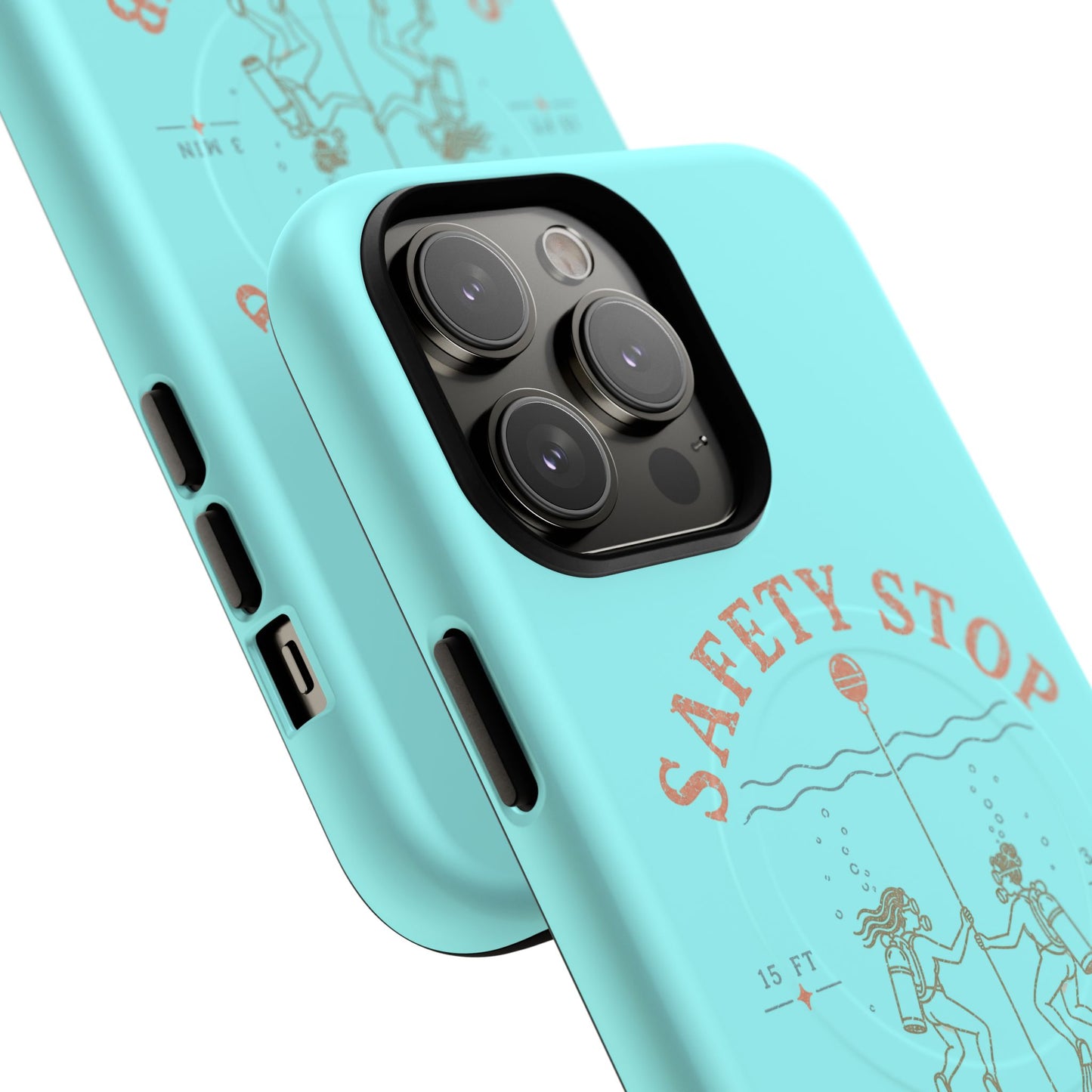 SAFETY STOP SOCIAL CLUB SCUBA Phone Case — Scuba Diving Graphic Tough Magnetic Case