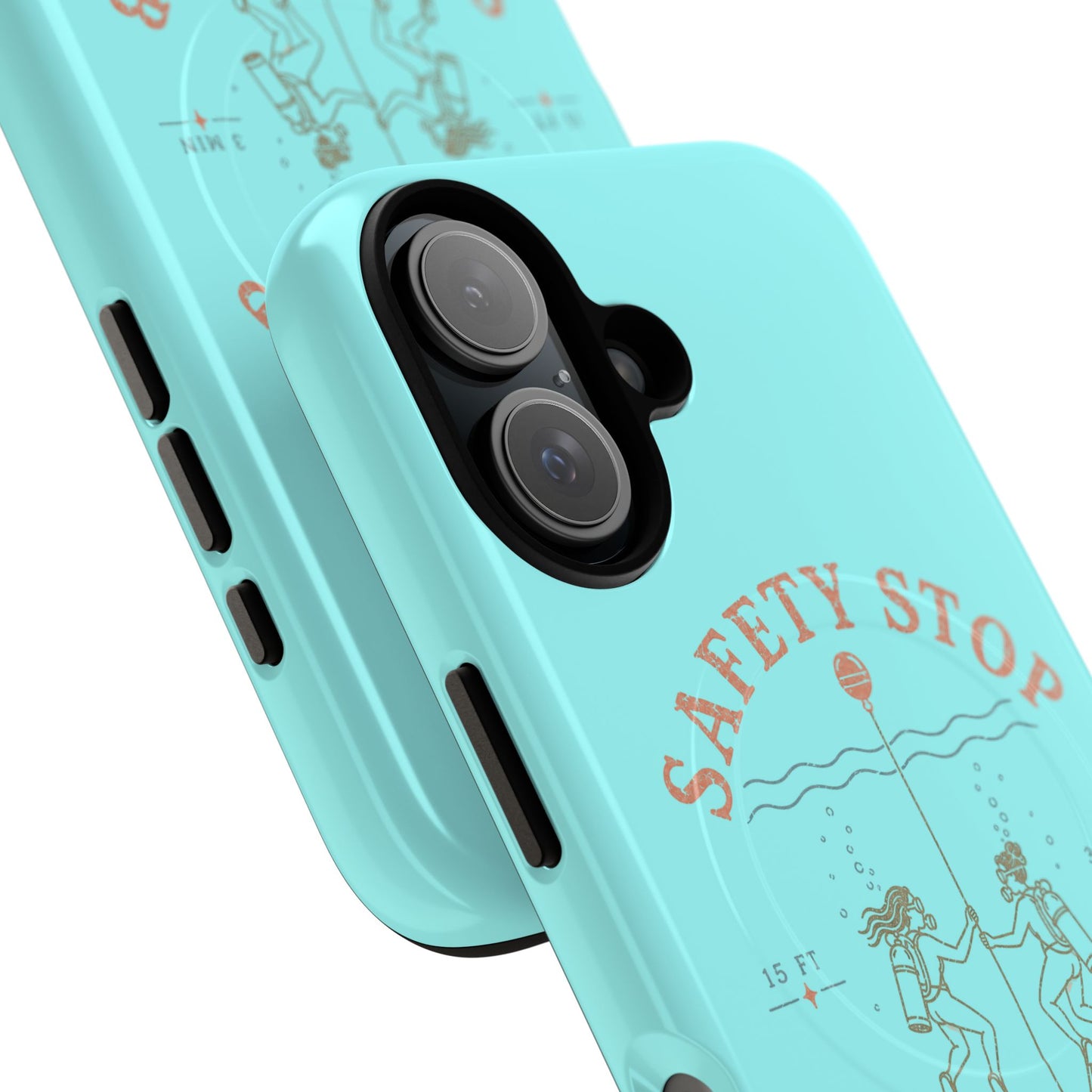 SAFETY STOP SOCIAL CLUB SCUBA Phone Case — Scuba Diving Graphic Tough Magnetic Case