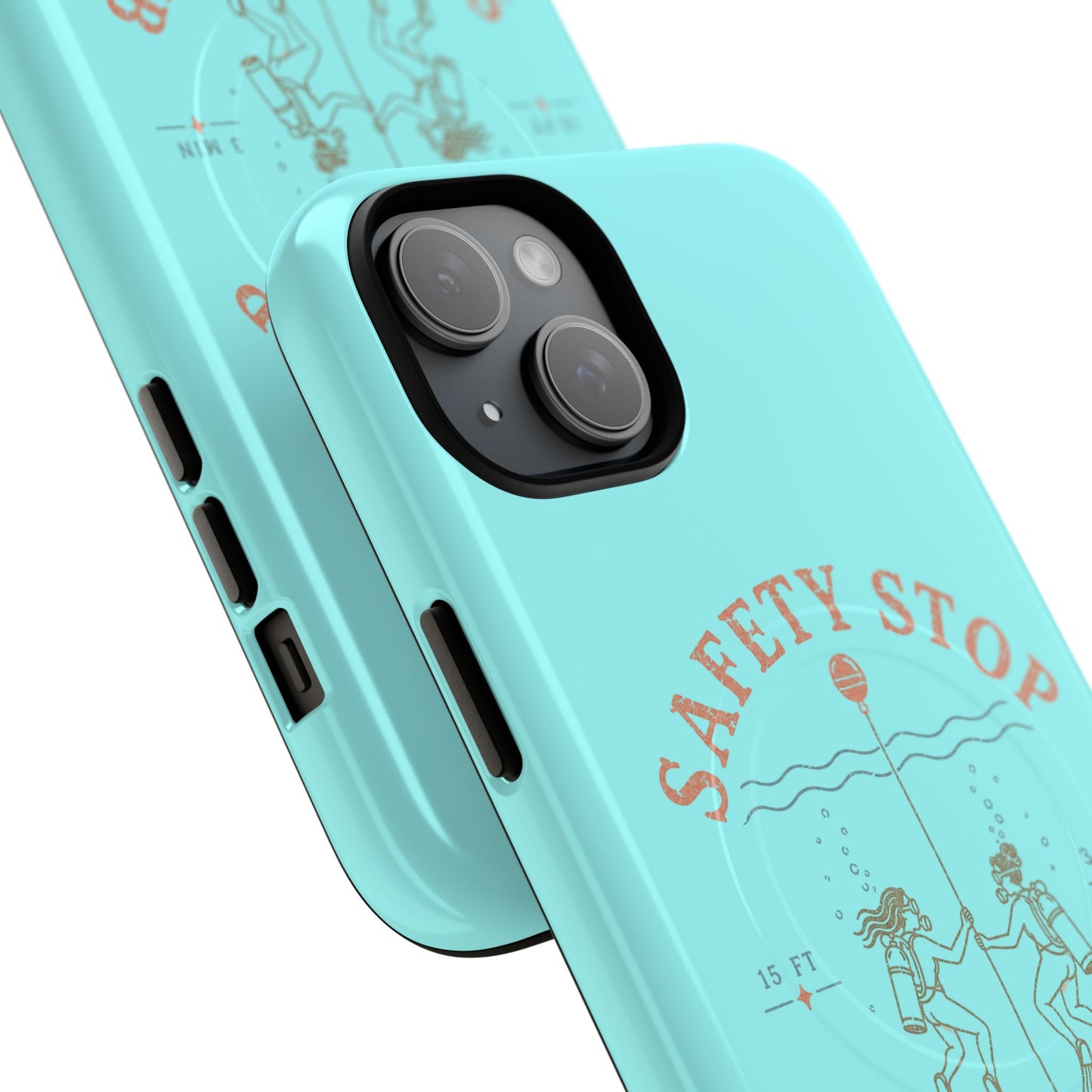 SAFETY STOP SOCIAL CLUB SCUBA Phone Case — Scuba Diving Graphic Tough Magnetic Case