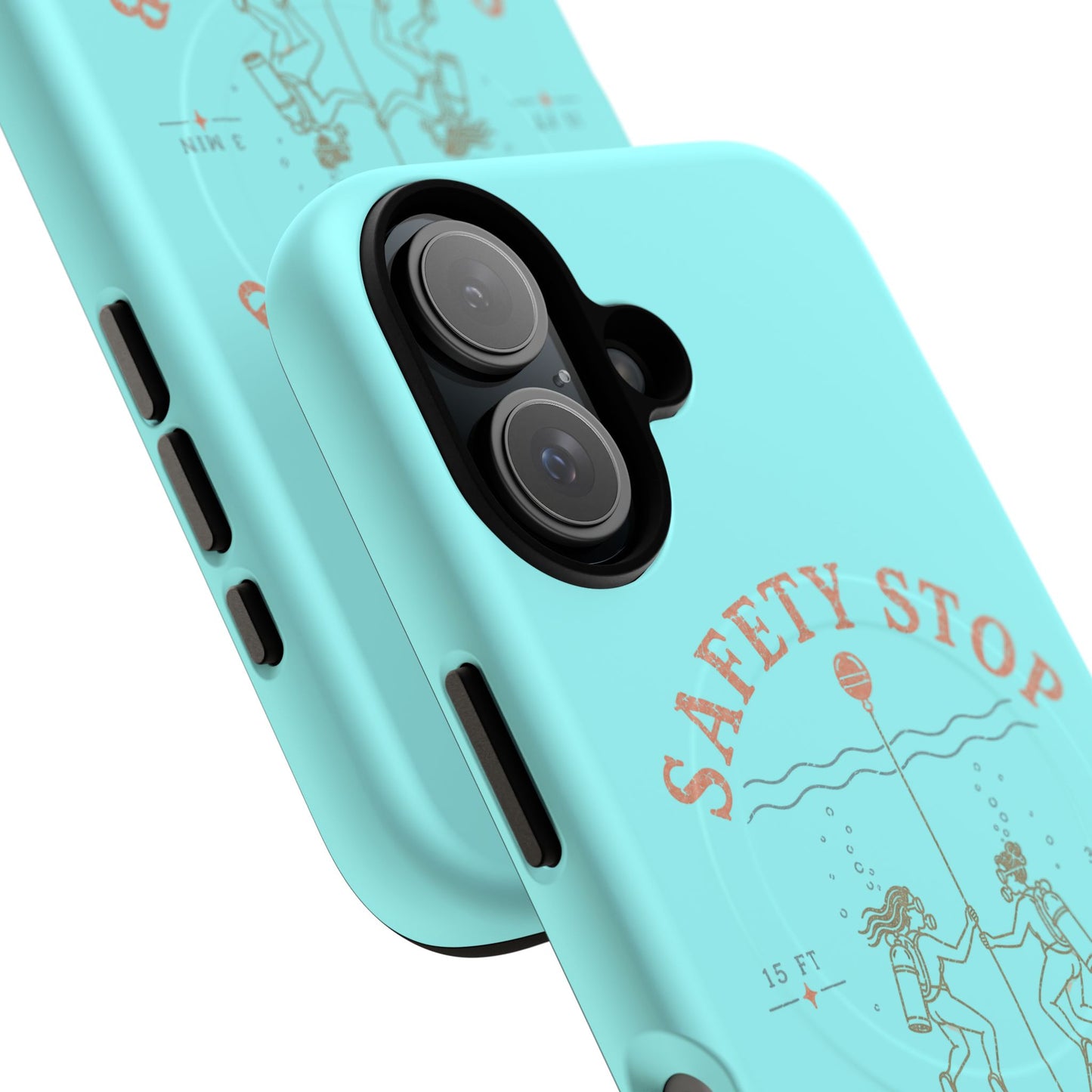 SAFETY STOP SOCIAL CLUB SCUBA Phone Case — Scuba Diving Graphic Tough Magnetic Case