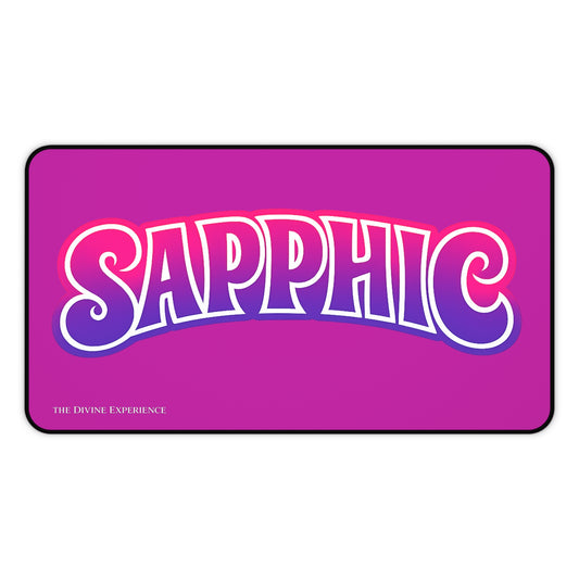 SAPPHIC Desk Mat — Pink & Purple Pride Keyboard Pad