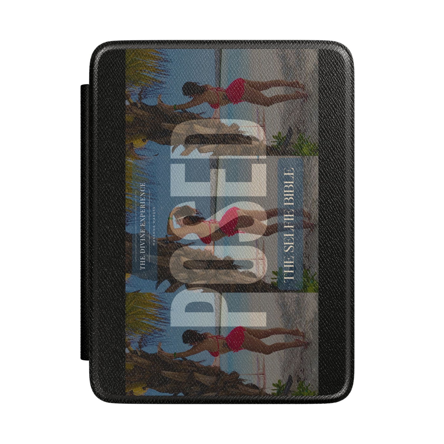 Kindle Case for POSED: The Selfie Bible Digital Downloads & more — Retro Beach Poster Design Vacation E-Reader Cover