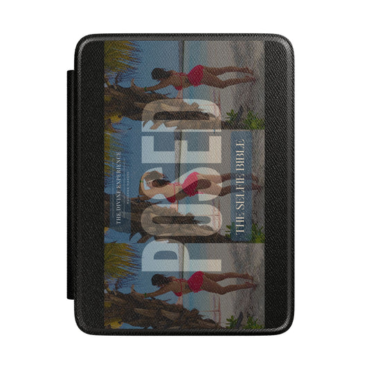 Kindle Case for POSED: The Selfie Bible Digital Downloads & more — Retro Beach Poster Design Vacation E-Reader Cover