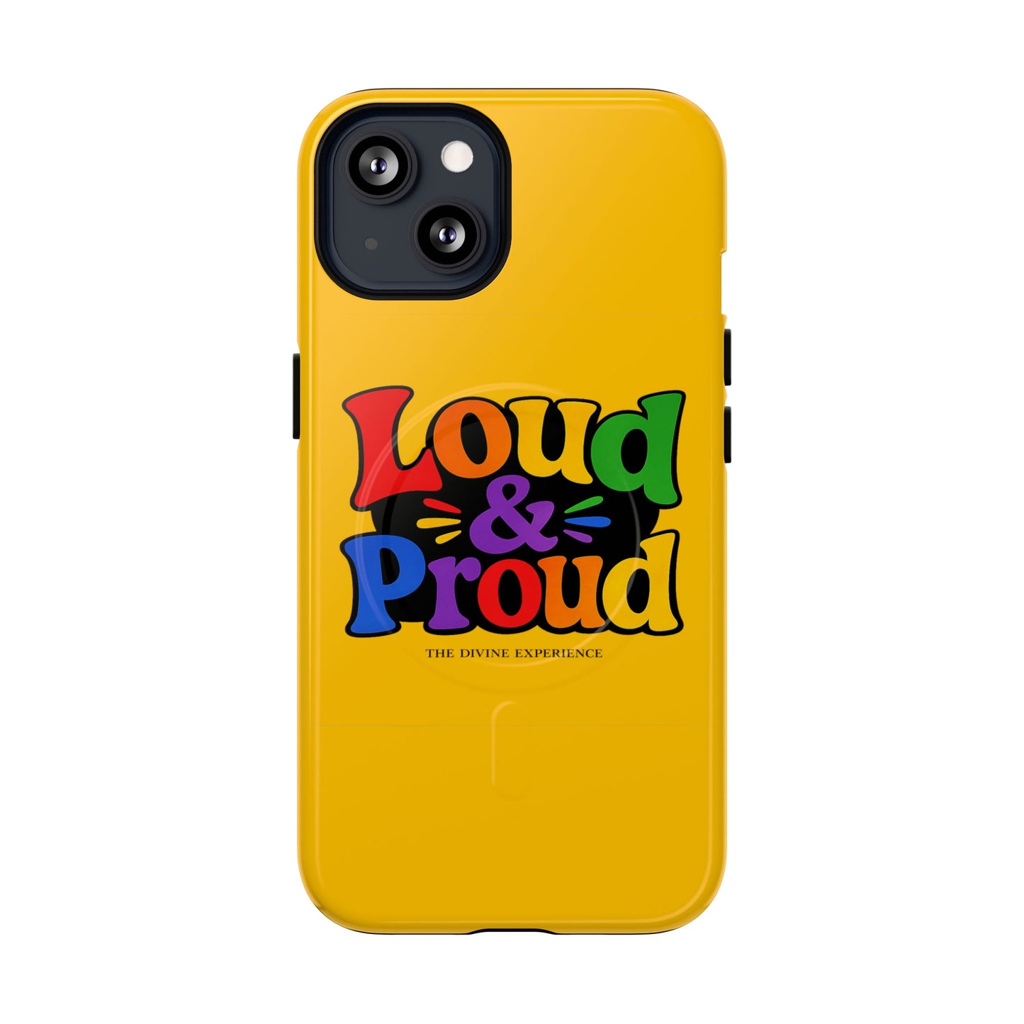 LOUD & PROUD LGBTQ Tough Magnetic Phone Case — Colorful Retro Pride Design