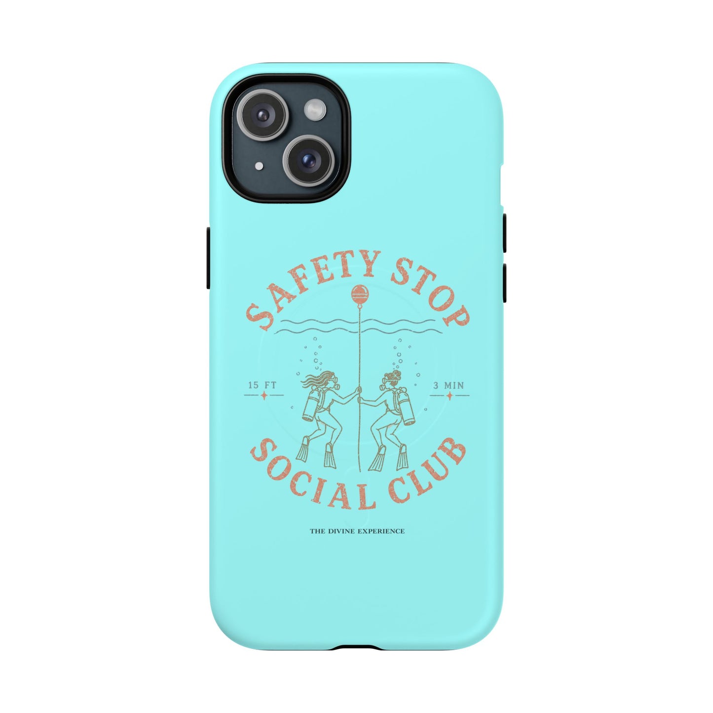 SAFETY STOP SOCIAL CLUB SCUBA Phone Case — Scuba Diving Graphic Tough Magnetic Case
