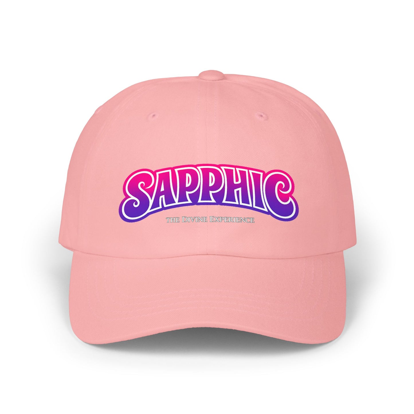 SAPPHIC Dad Cap - Rainbow Retro Pride Baseball Hat