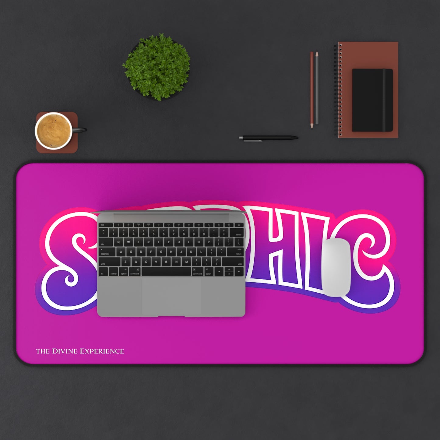 SAPPHIC Desk Mat — Pink & Purple Pride Keyboard Pad