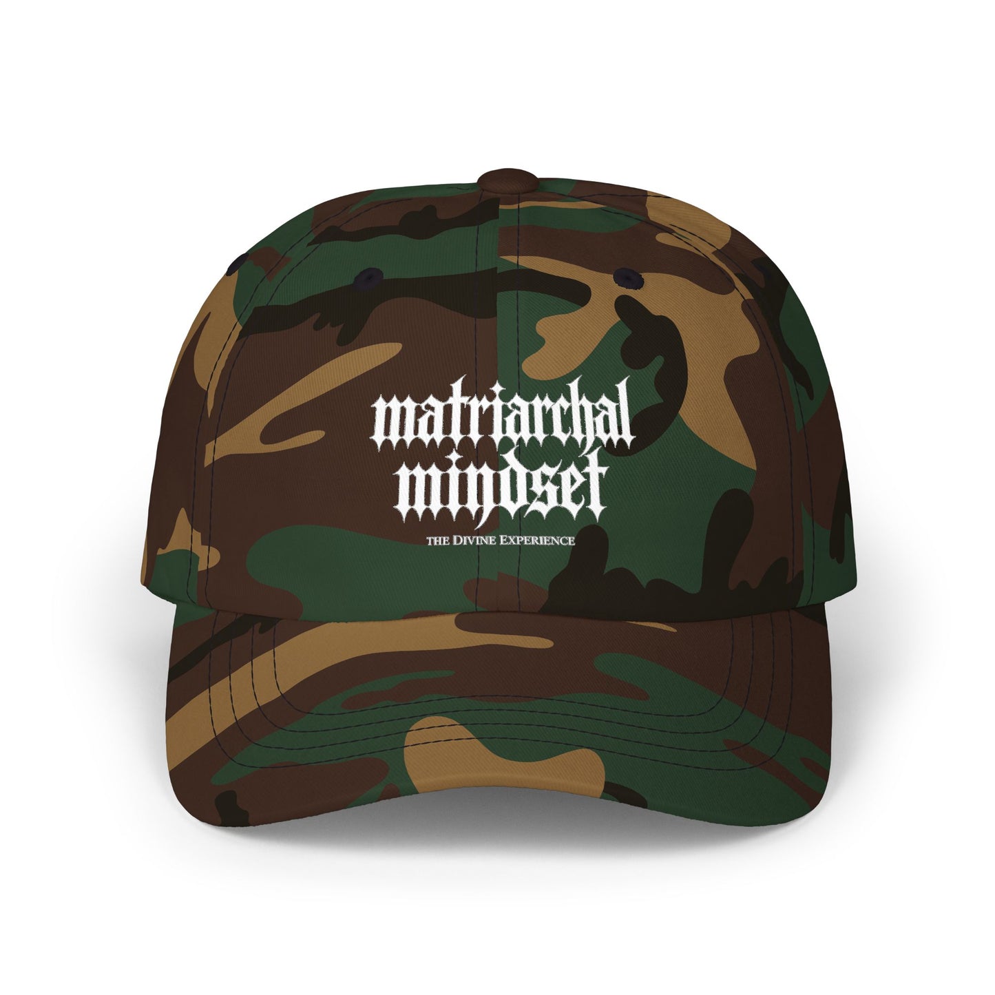 MATRIARCHAL MINDSET Embroidered Dad Cap — Feminist Statement Baseball Hat