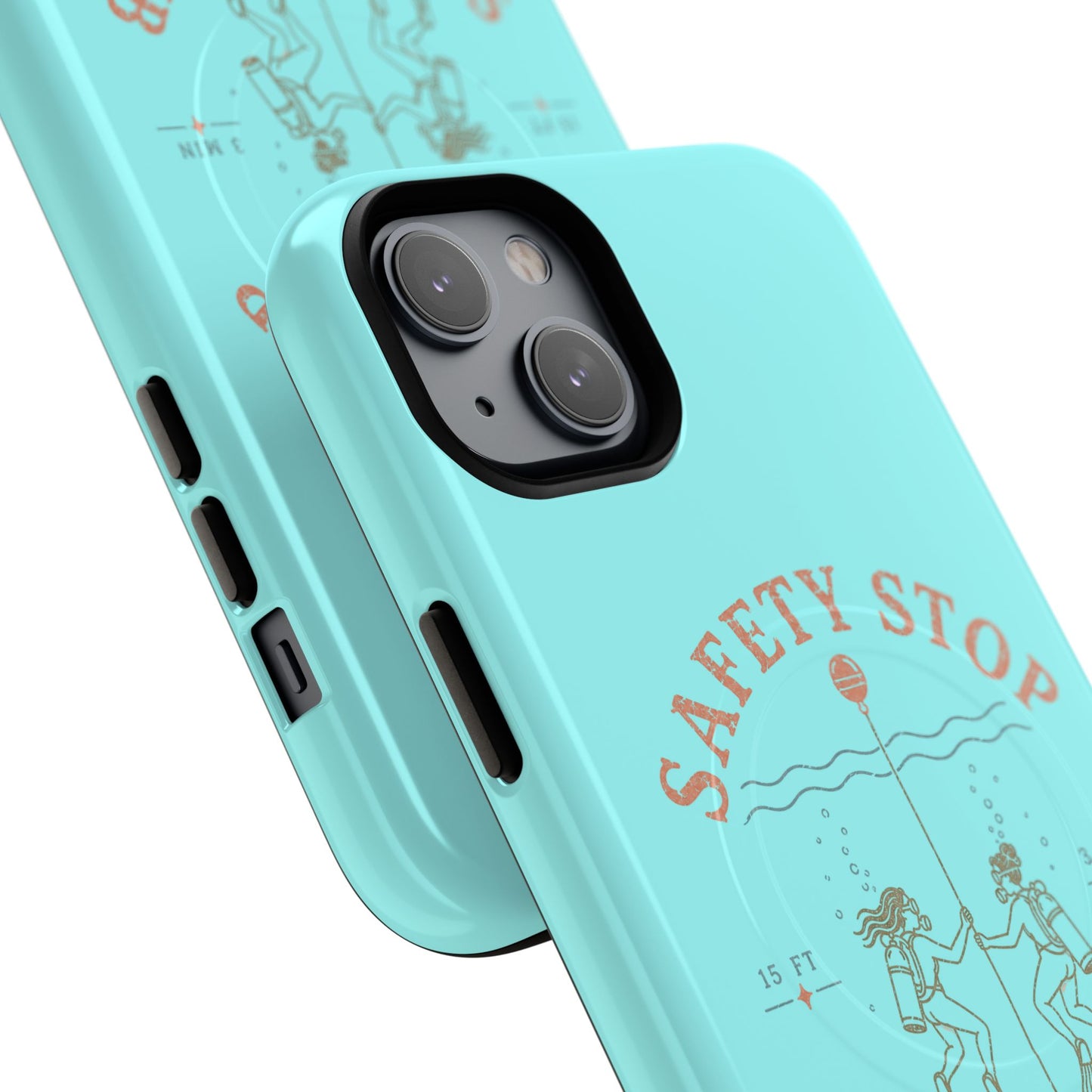 SAFETY STOP SOCIAL CLUB SCUBA Phone Case — Scuba Diving Graphic Tough Magnetic Case
