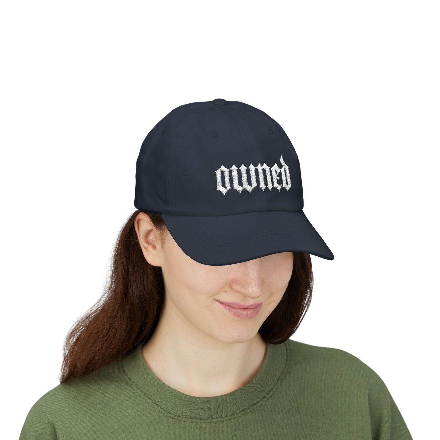OWNED Dad Cap — Vintage BDSM Gothic Embroidered Trucker Hat