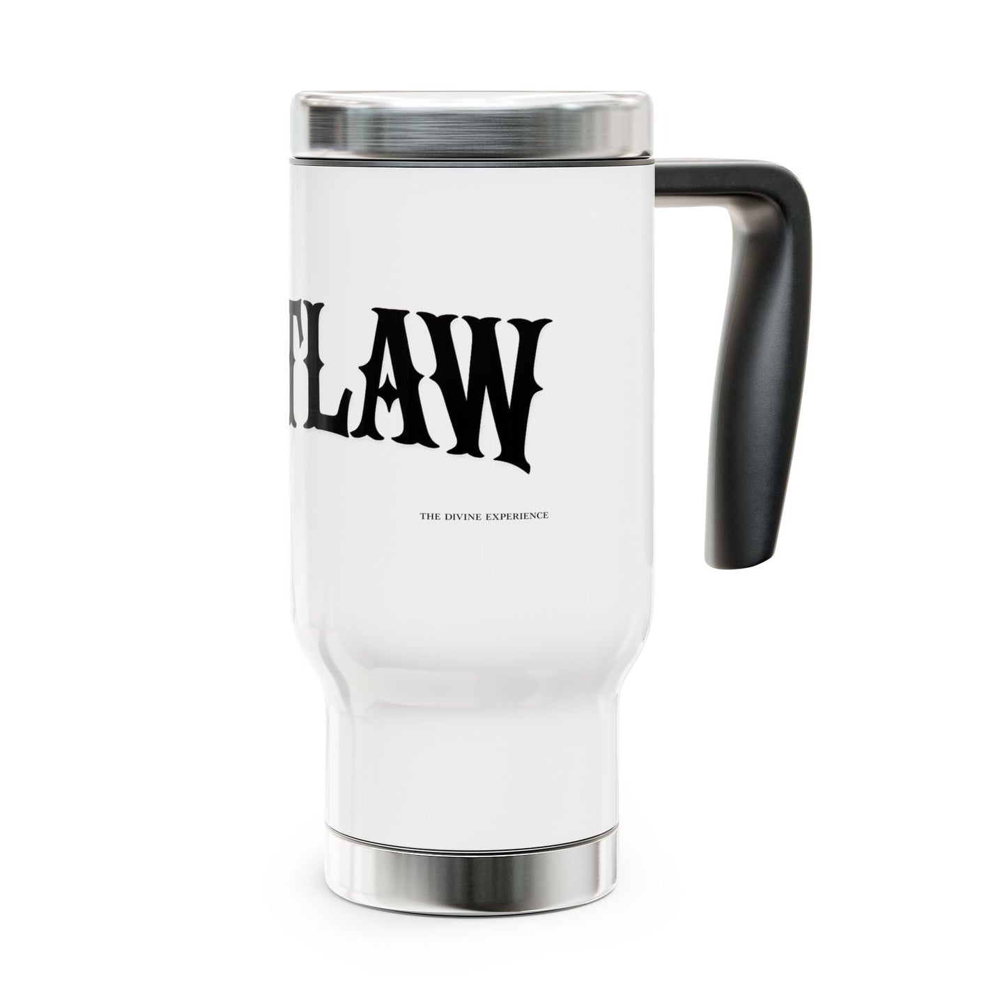OUTLAW Travel Mug — 14oz Stainless Steel Insulated Coffee Country Tumbler with Handle