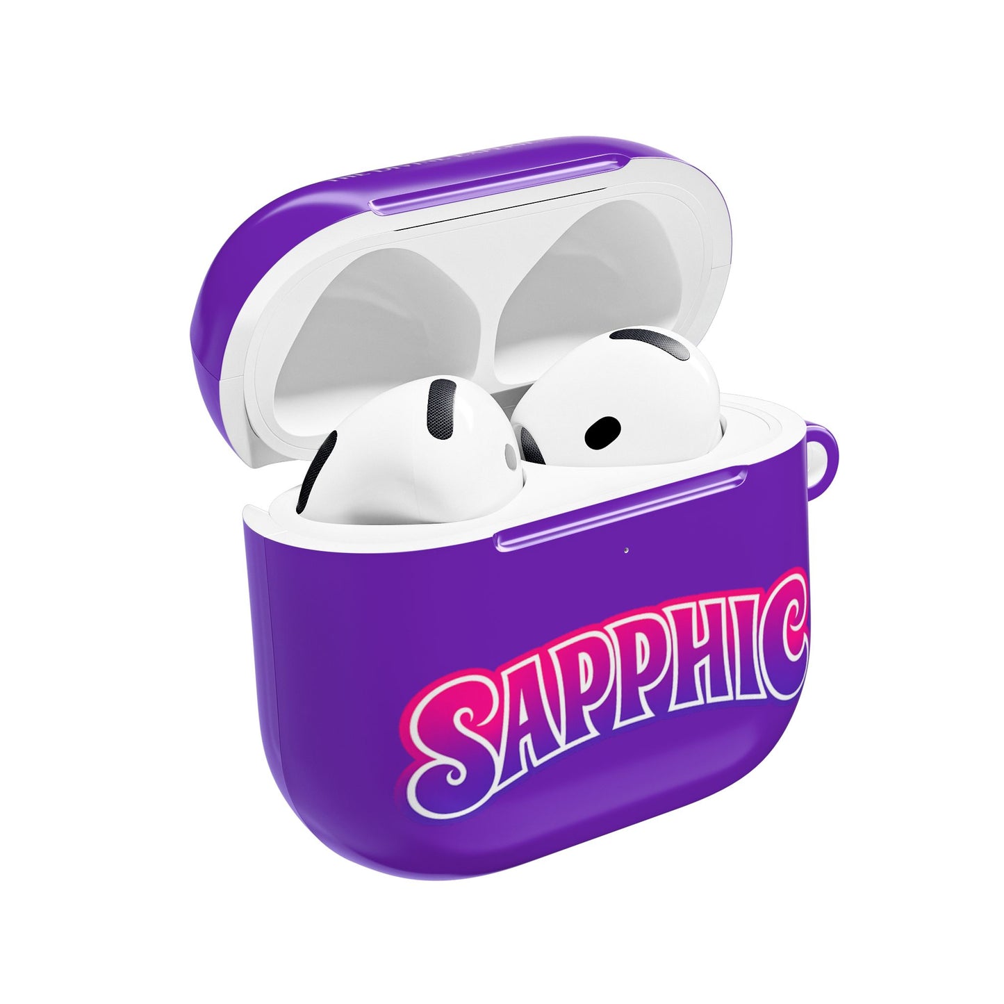 SAPPHIC AirPod Case — Purple “SAPPHIC” Designer Protective AirPods Case (The Divine Experience)