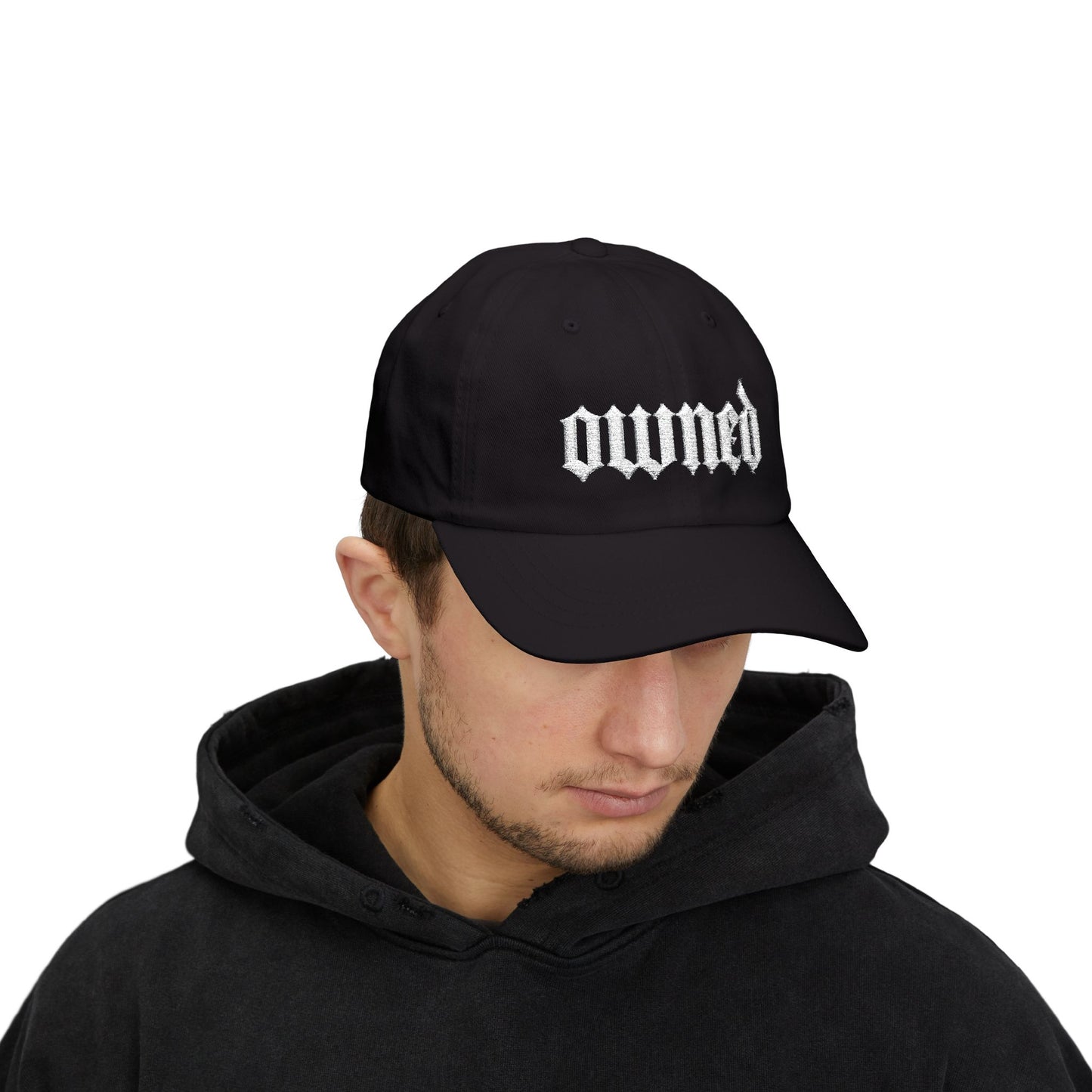 OWNED Dad Cap — Vintage BDSM Gothic Embroidered Trucker Hat