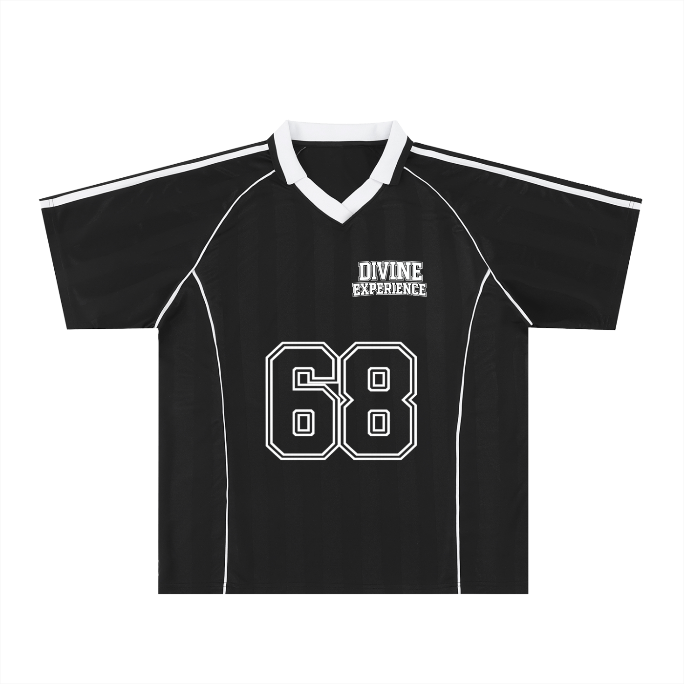 U OWE ME 1 Shadow Stripe Collared Soccer Jersey