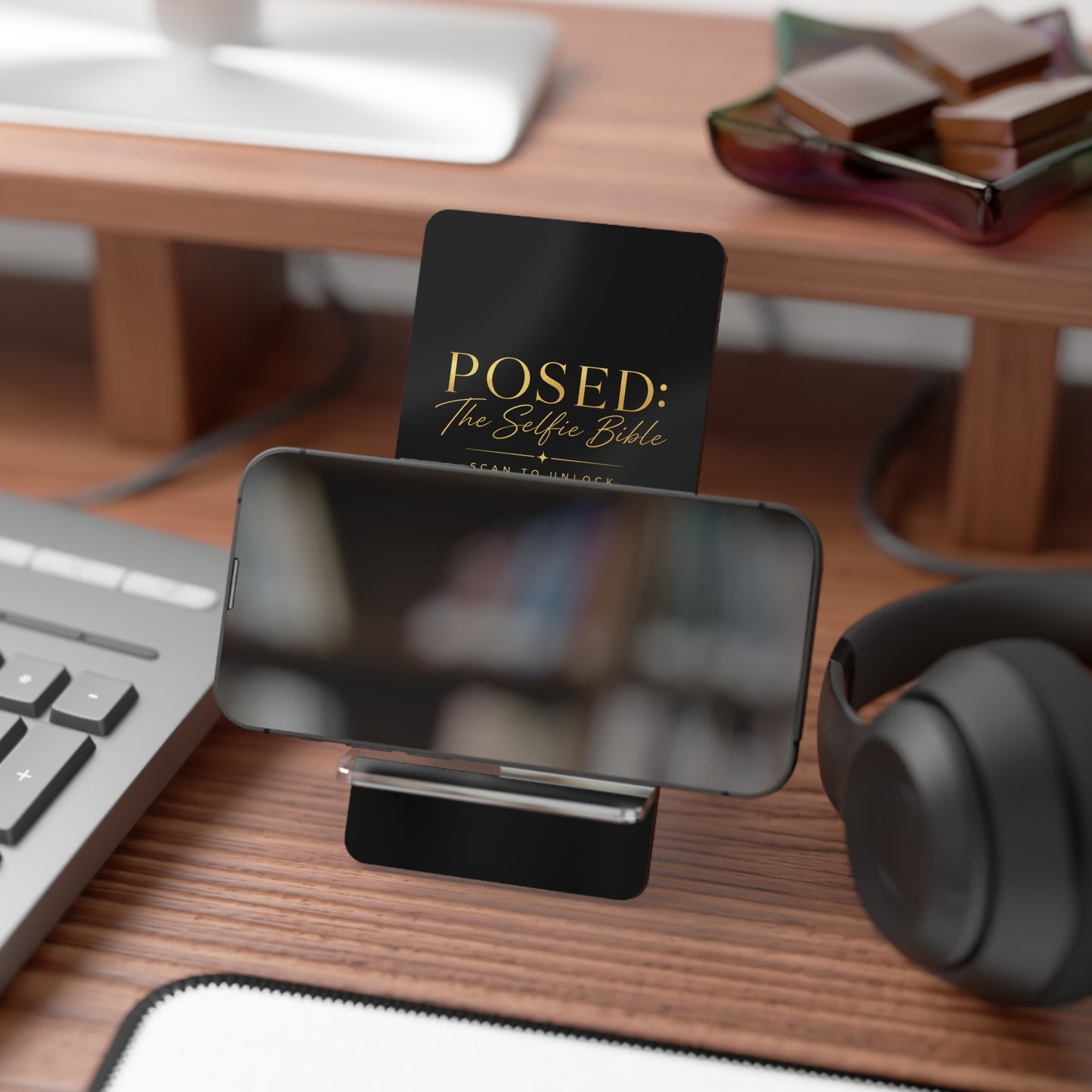 POSED: The Selfie Bible Smartphone Display Stand with Luxury Access QR Code