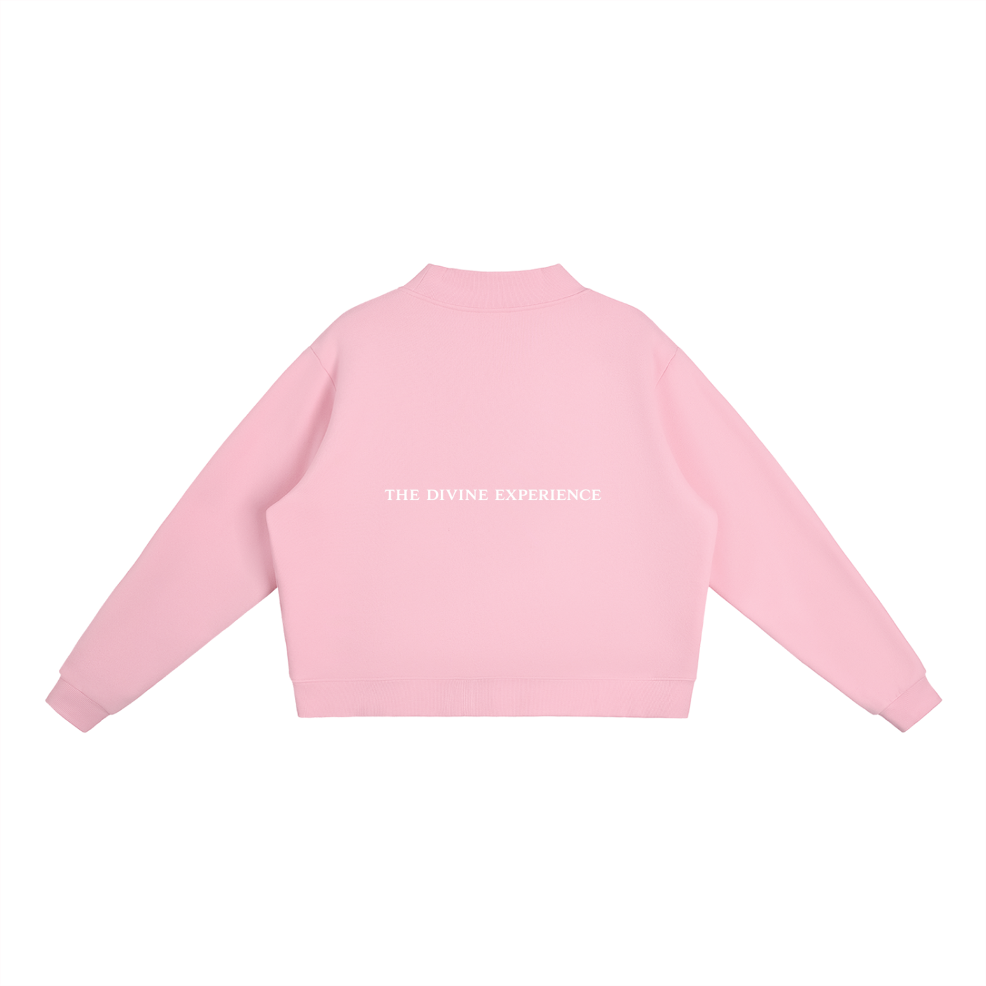 MATRIARCHAL MINDSET Essential Fleece Mock-Neck Crew Sweatshirt